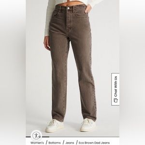 Brown pacsun dad jeans